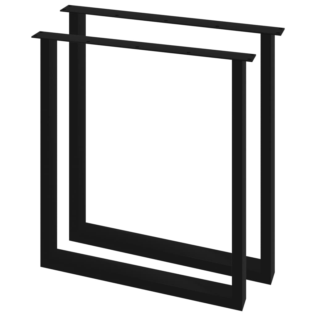 vidaXL Picioare de masă cu cadru în formă de O, 2 buc., 70 x 72 cm
