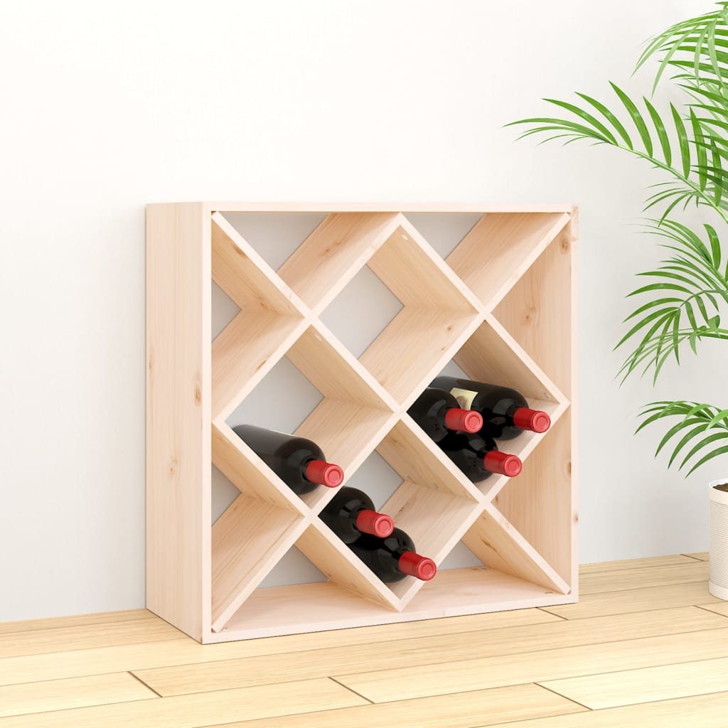 vidaXL Dulap de vinuri, 62x25x62 cm, lemn masiv de pin