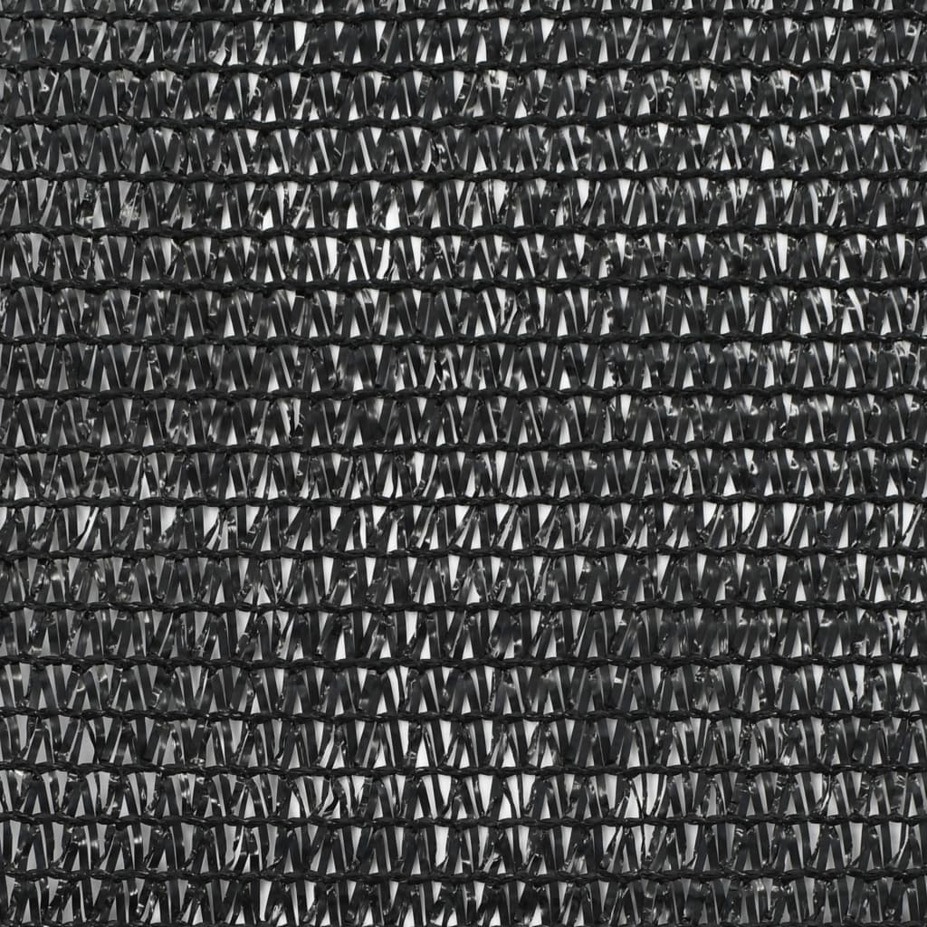 vidaXL Plasă teren de tenis, negru, 1x50 m, HDPE