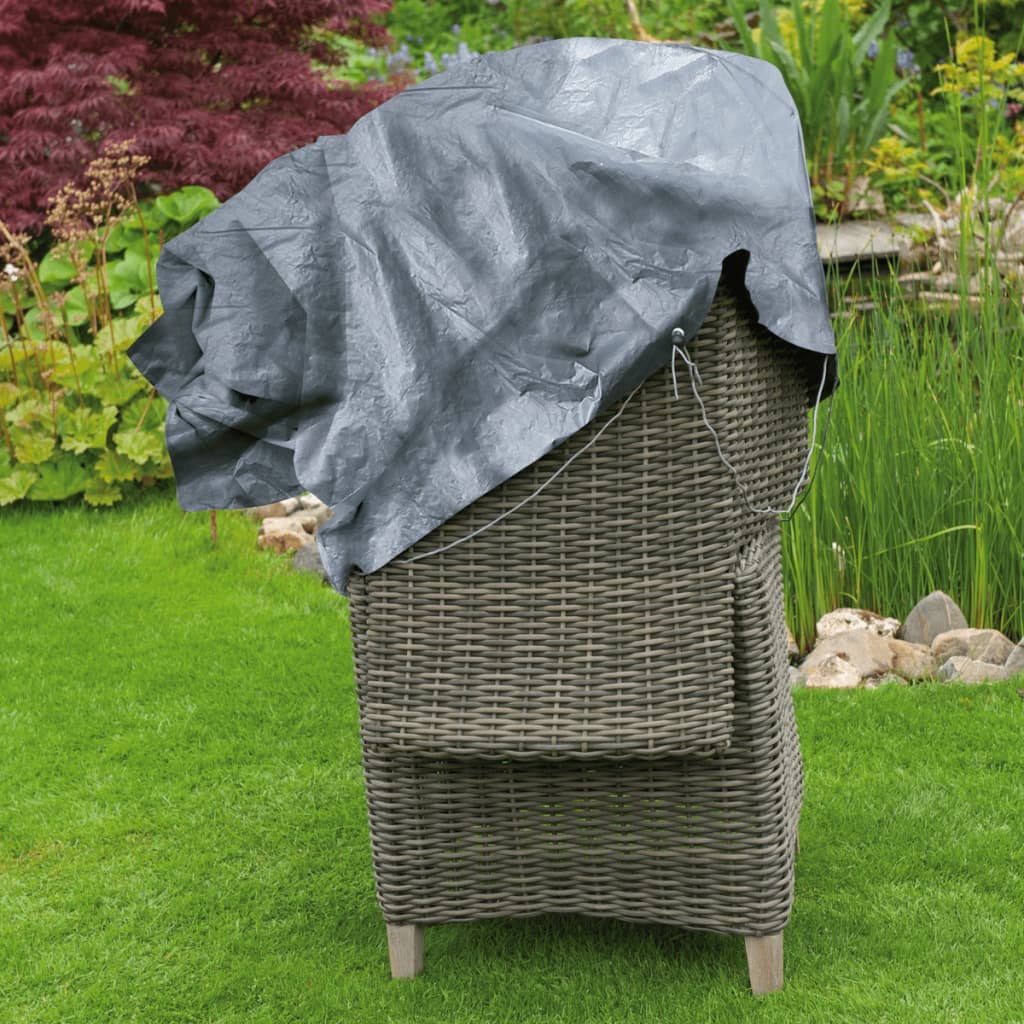 Nature Husă mobilier de grădină pentru 2 scaune stivuite, 140x75x70 cm