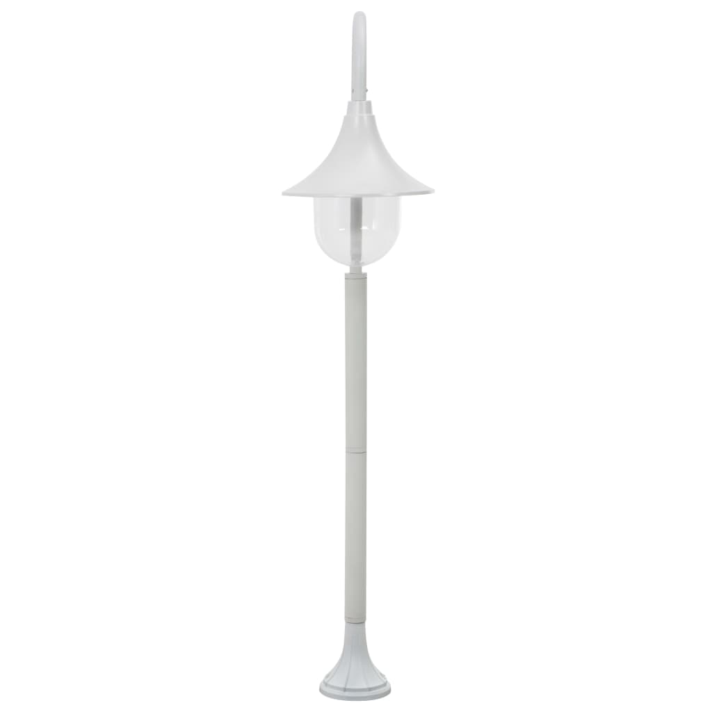 vidaXL Stâlp de iluminat pentru grădină, alb, 120 cm, aluminiu, E27