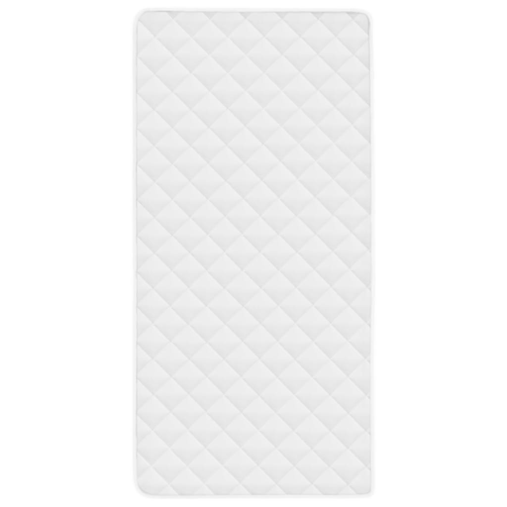 vidaXL Protecție pentru saltea matlasată, alb, 90 x 200 cm, groasă
