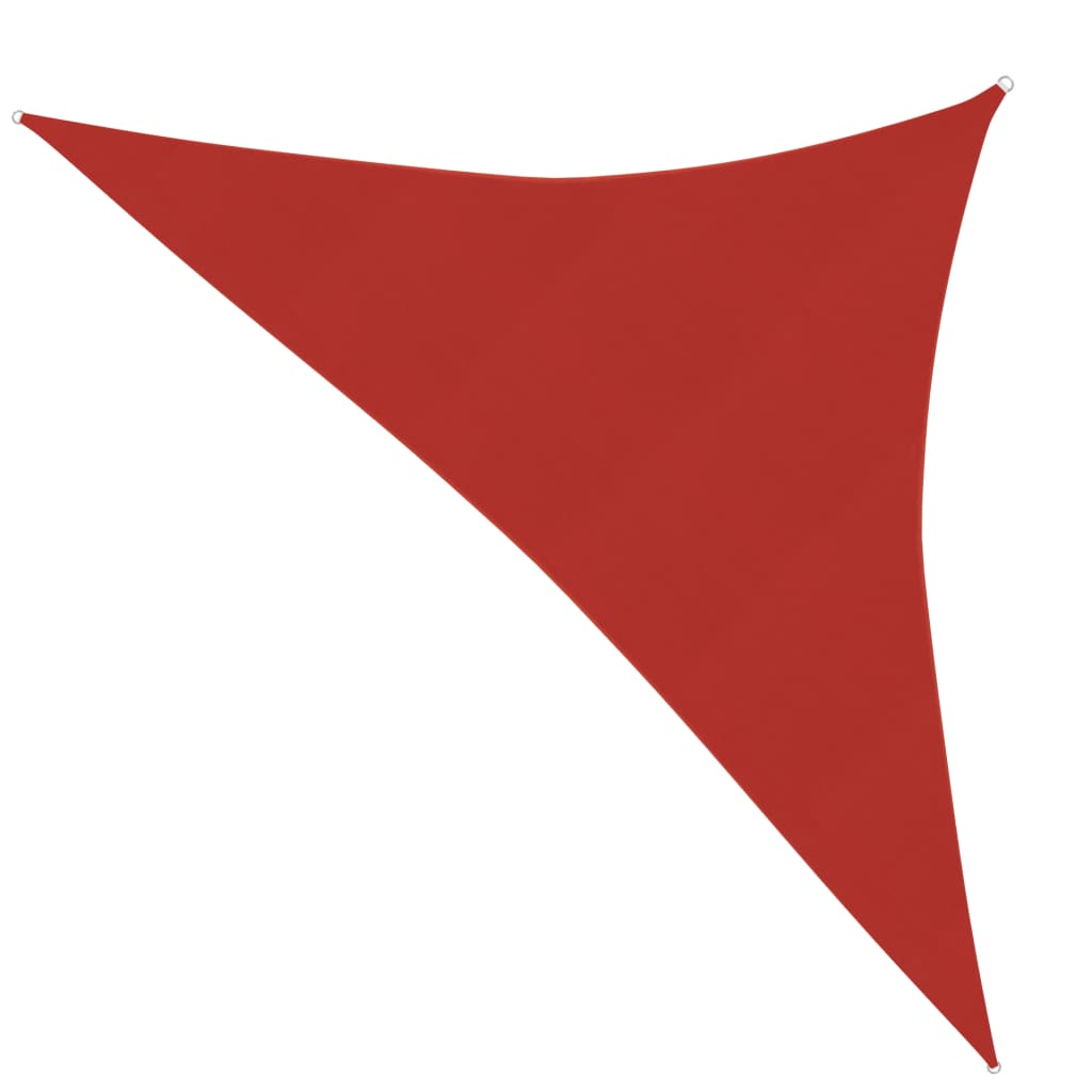 vidaXL Pânză parasolar, roșu, 4x4x5,8 m, HDPE, 160 g/m²
