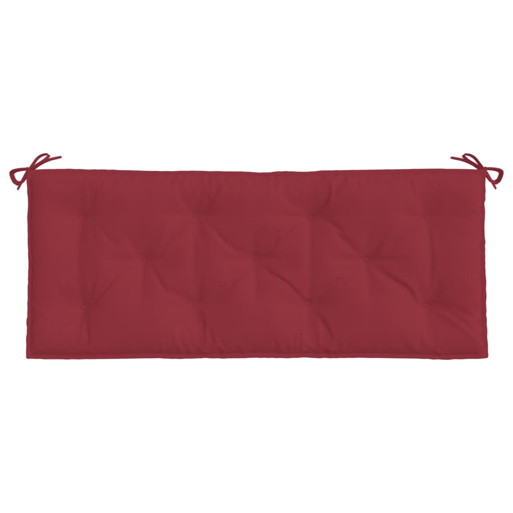 vidaXL Pernă bancă de grădină, roșu vin, 120x50x7 cm, textil oxford