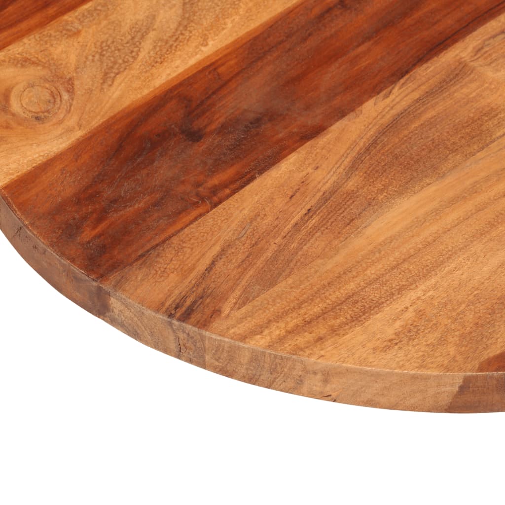 vidaXL Blat de masă, 50 cm, lemn masiv sheesham, rotund, 25-27 mm