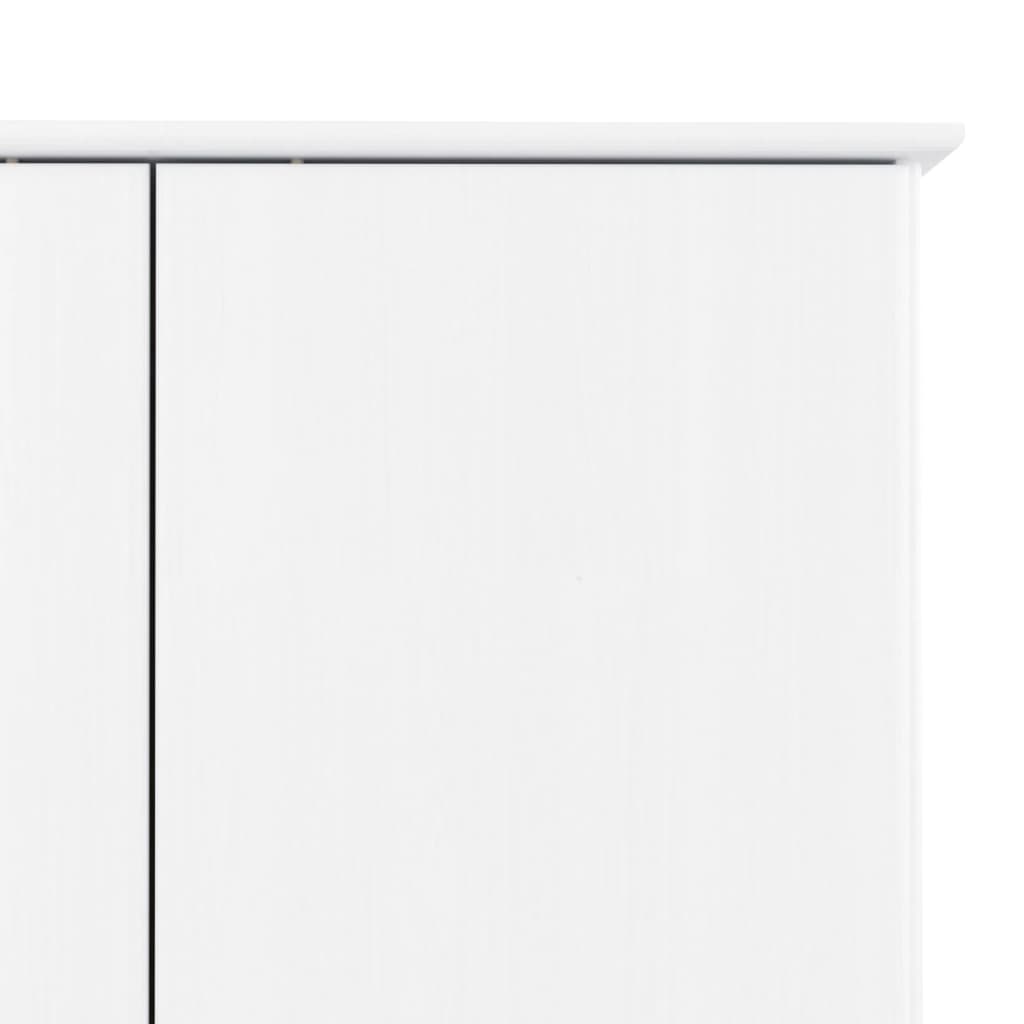 vidaXL Dulap „ALTA”, alb, 90x55x170 cm, lemn masiv de pin