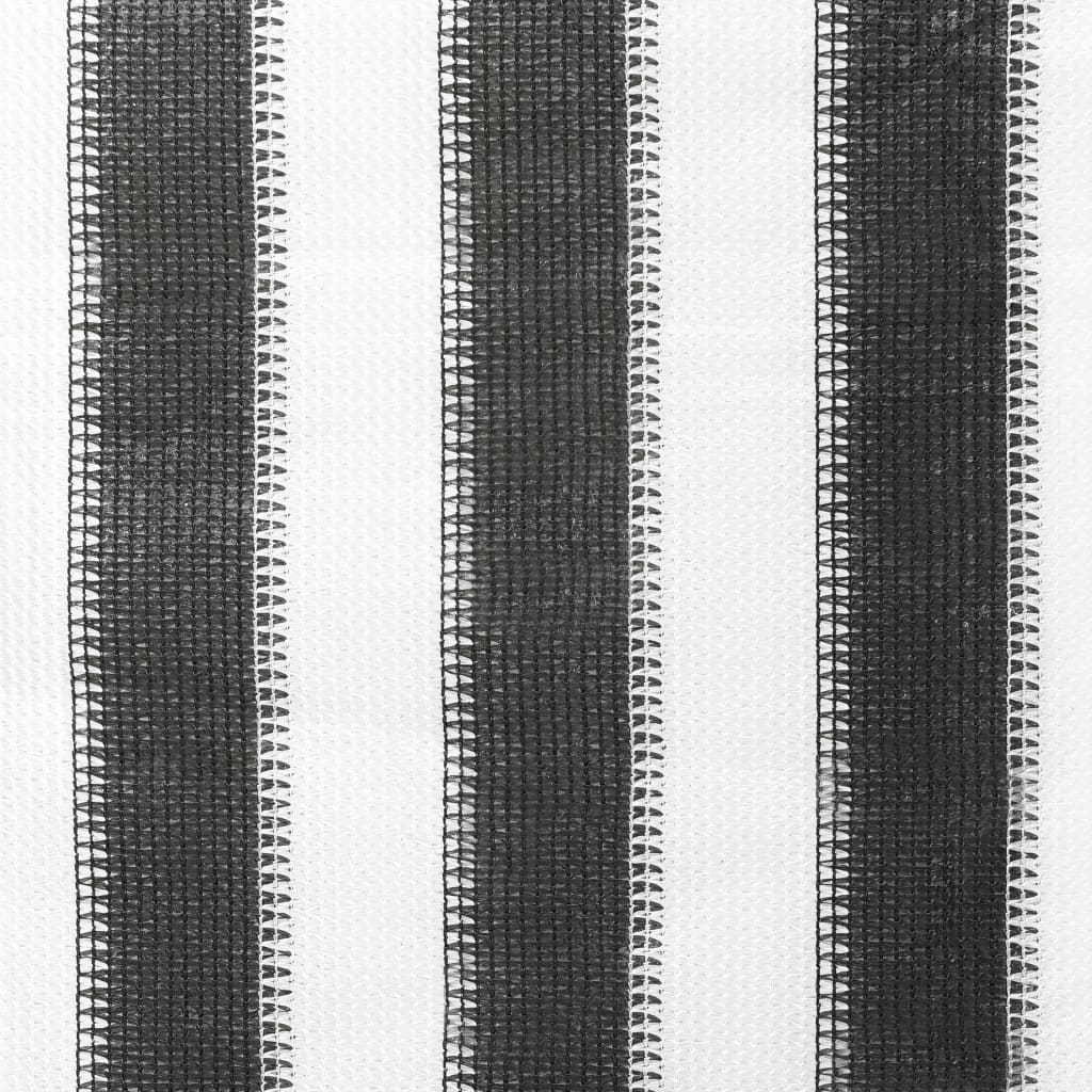 vidaXL Jaluzea rulou de exterior, 60x140 cm, dungi antracit și alb