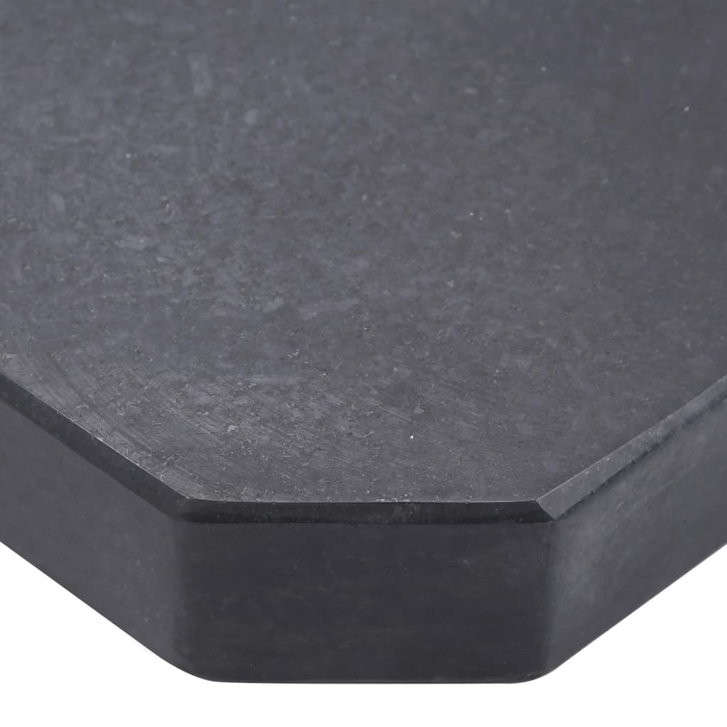 vidaXL Placă de greutate umbrelă, negru, granit, 25 kg, pătrat