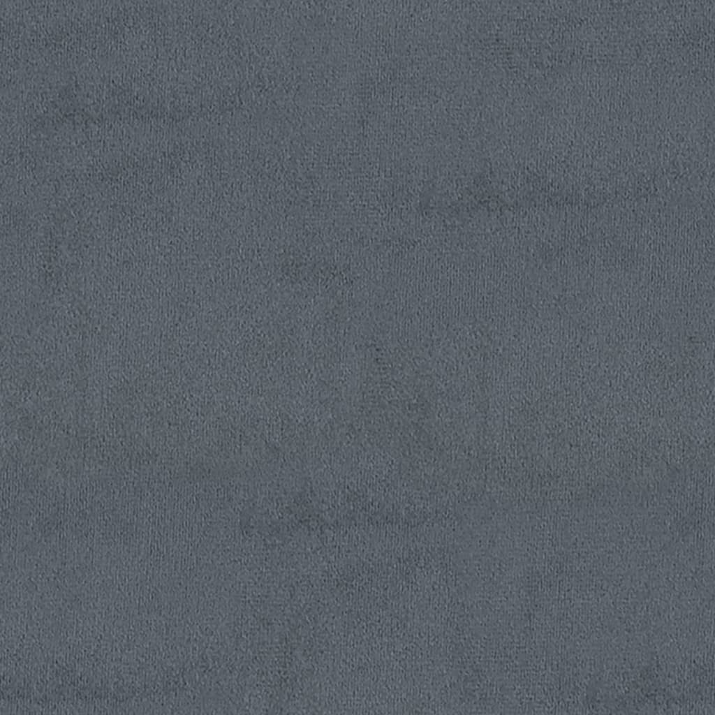 vidaXL Taburet de depozitare, gri închis, 45x45x49 cm, catifea