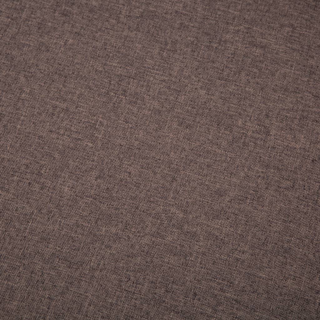 vidaXL Canapea în formă de L, maro, 186x136x79 cm, tapițerie textilă