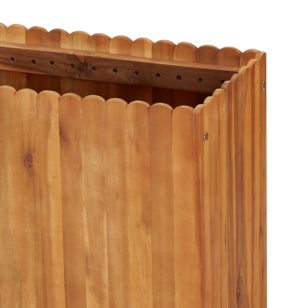 vidaXL Strat înălțat de grădină, 150x30x50 cm, lemn masiv de acacia
