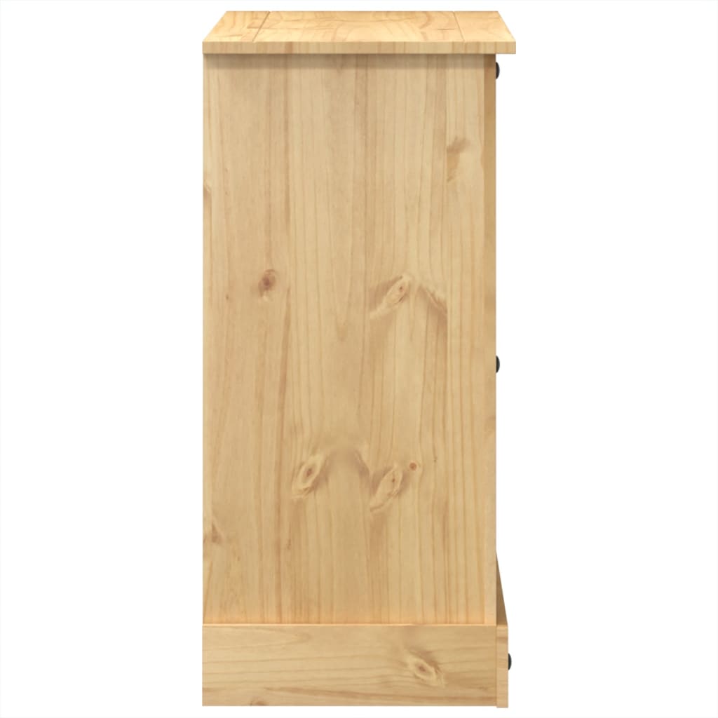 vidaXL Dulap cu sertare „Corona”, 110x43x91 cm, lemn masiv de pin