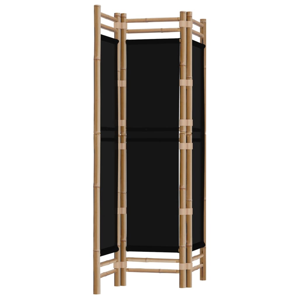 vidaXL Separator de cameră pliabil cu 3 panouri 120 cm bambus și pânză