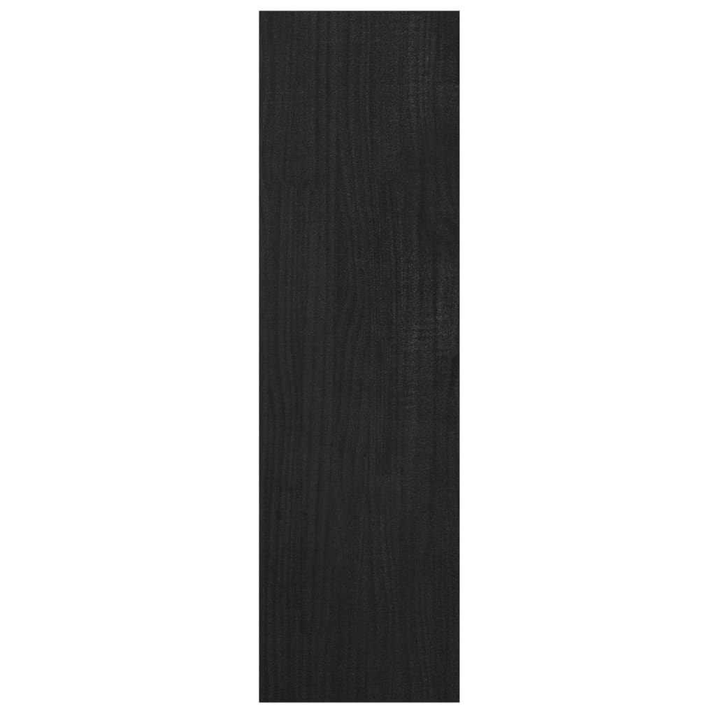 vidaXL Bibliotecă/Separator cameră negru 40x30x103,5 cm lemn masiv pin