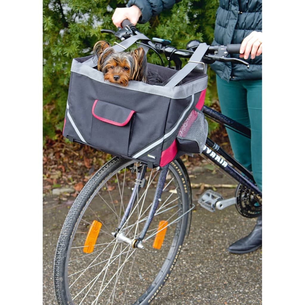 Kerbl Coș de biciclete pentru câini Vacation, negru, 38 x 25 x 25 cm
