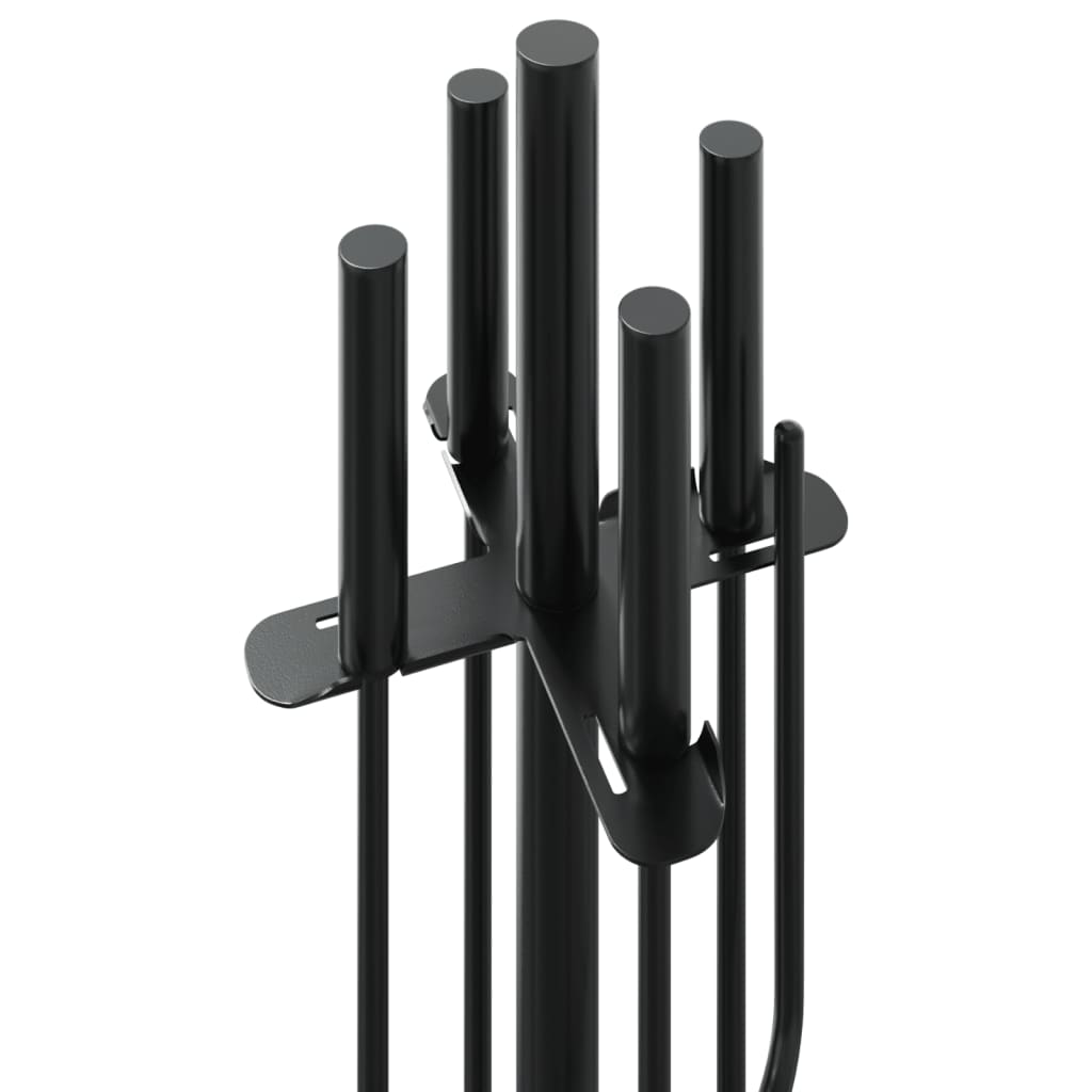 vidaXL Set de unelte pentru șemineu, 5 piese, 18x66 cm, oțel