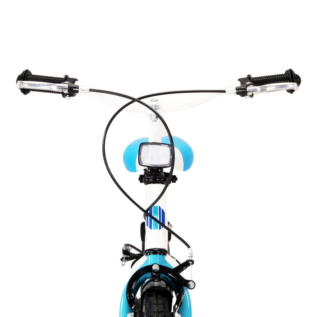 vidaXL Bicicletă pentru copii, albastru și alb, 20 inci