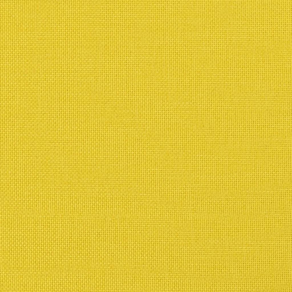 vidaXL Taburet, galben deschis, 60x50x41 cm, material textil