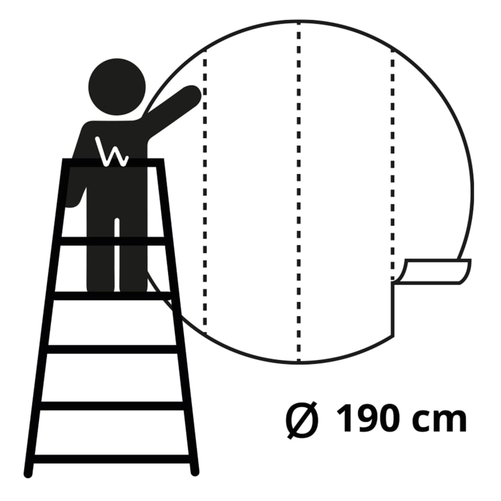WallArt Tapet în formă de cerc „The Night Watch”, 190 cm