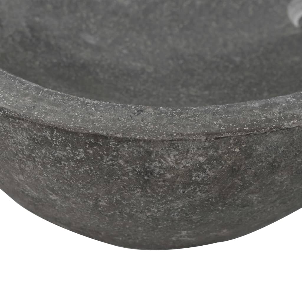 vidaXL Chiuvetă din piatră de râu, 60-70 cm, ovală