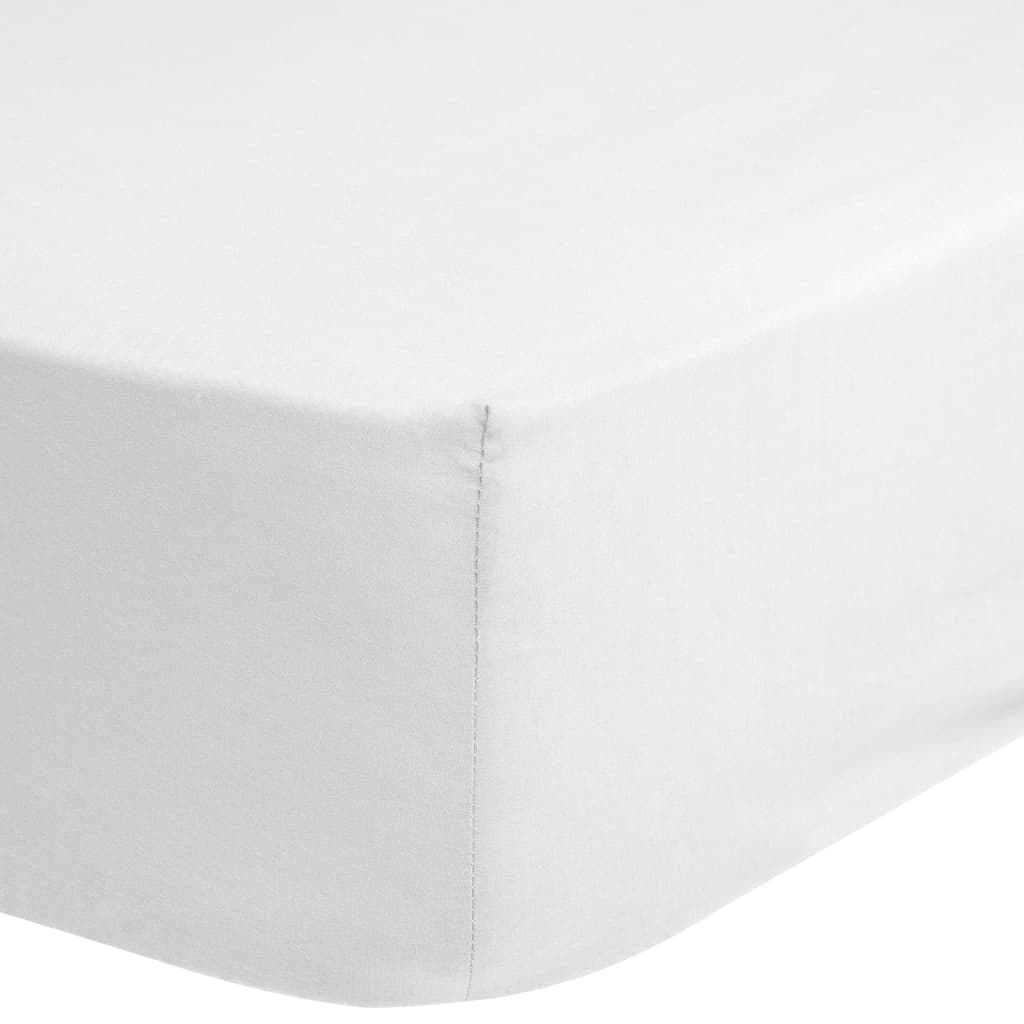 Good Morning Cearceaf elastic din jerseu, 70x140/150 cm, alb