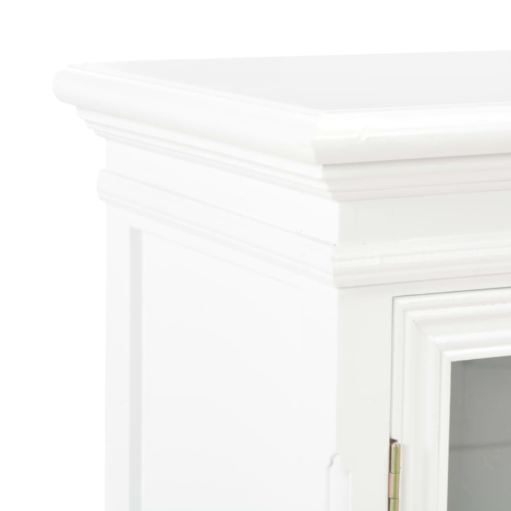 vidaXL Servantă, alb, 70x28x70 cm, lemn masiv de pin