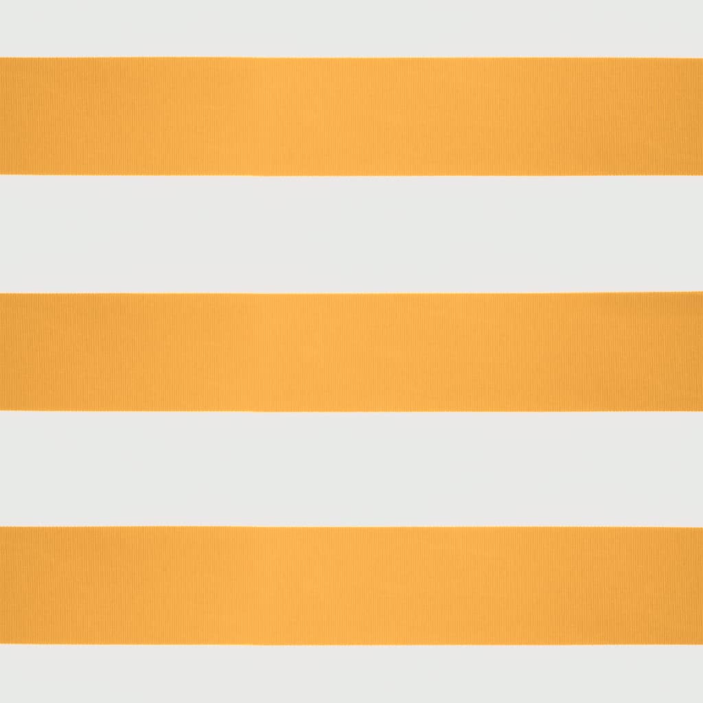 vidaXL Copertină retractabilă, galben/alb, 5x3 m, textil/aluminiu