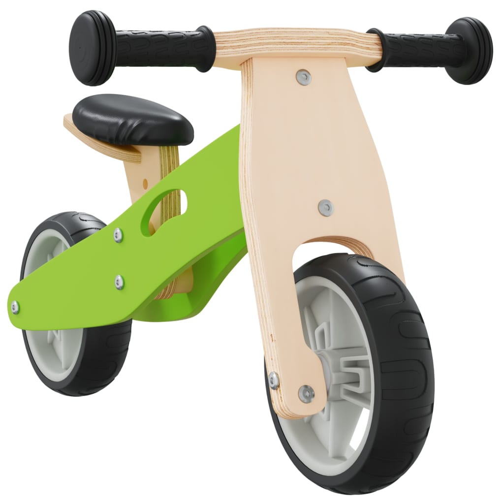 vidaXL Bicicletă de echilibru pentru copii 2 în 1, verde