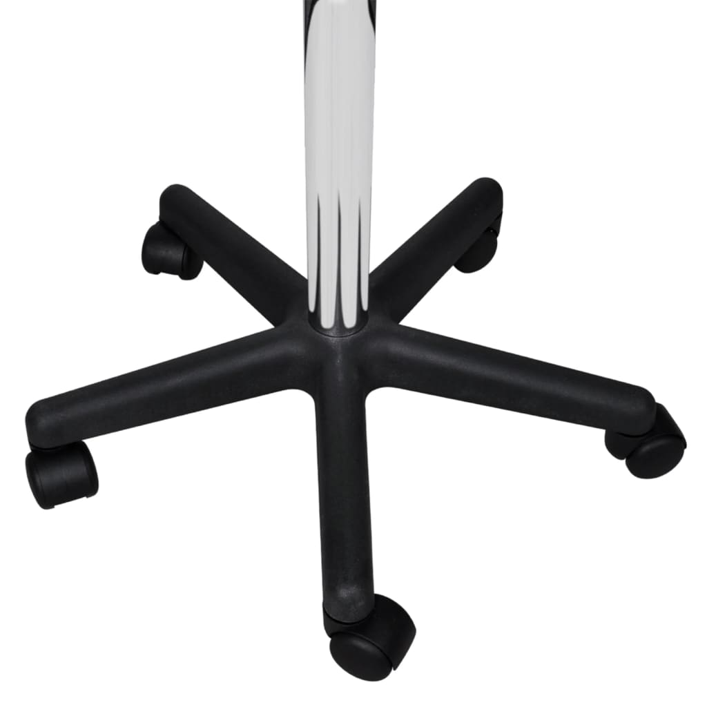 vidaXL Taburete de birou, 2 buc., negru, 35,5x84 cm, piele ecologică