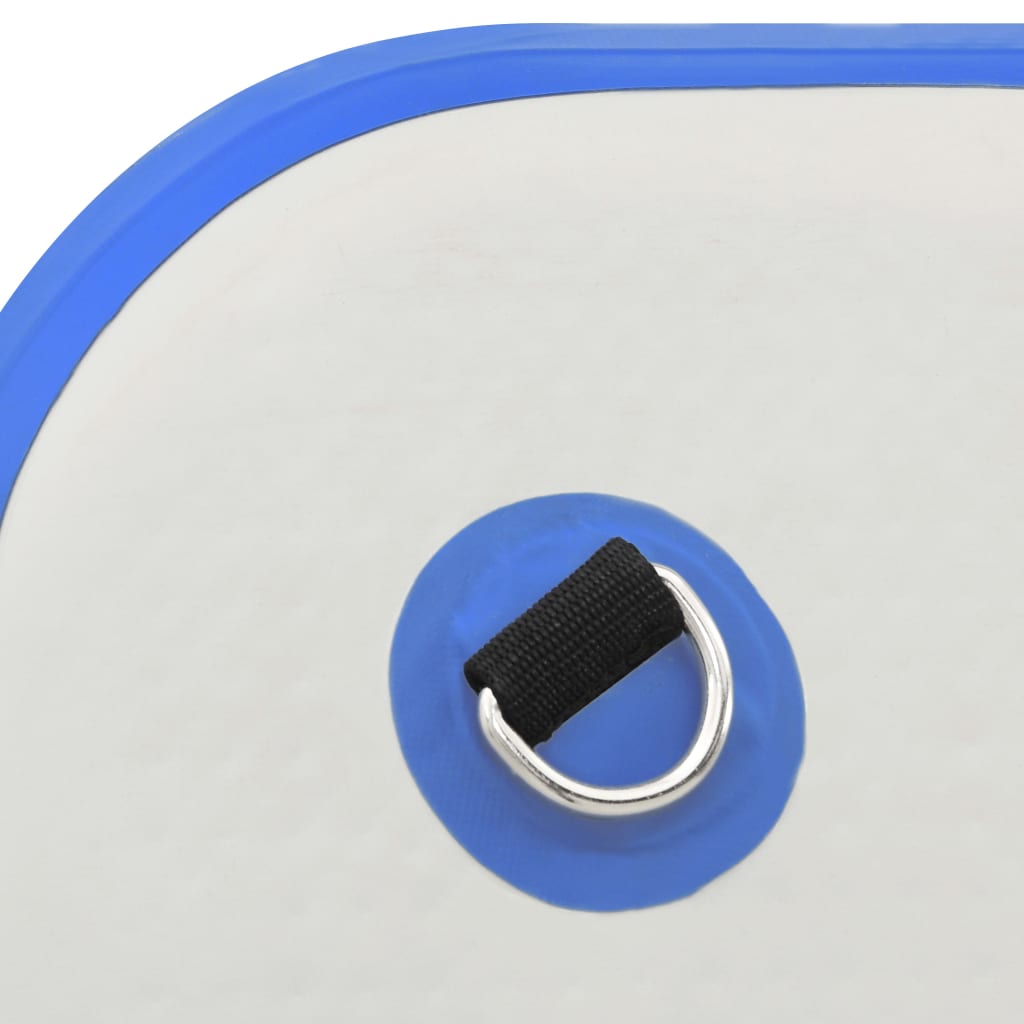 vidaXL Punte plutitoare gonflabilă, albastru și alb, 300x300x15 cm