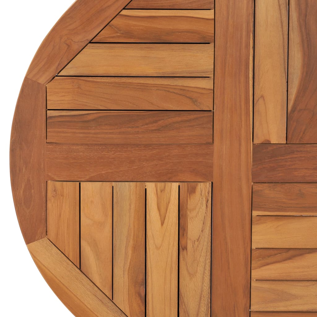 vidaXL Blat de masă rotund, 70 cm, lemn masiv de tec, 2,5 cm