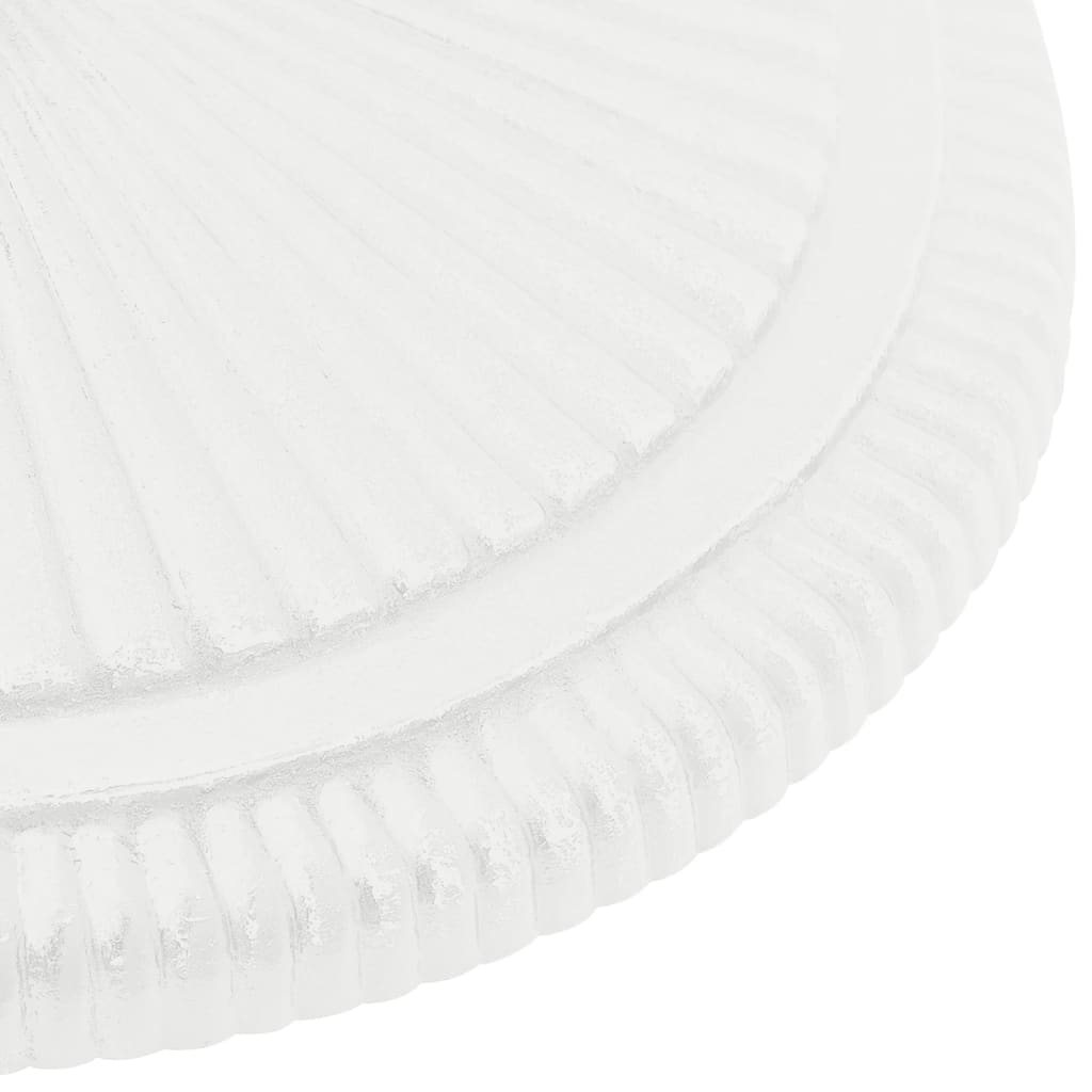 vidaXL Bază de umbrelă, alb, 45x45x30, fontă