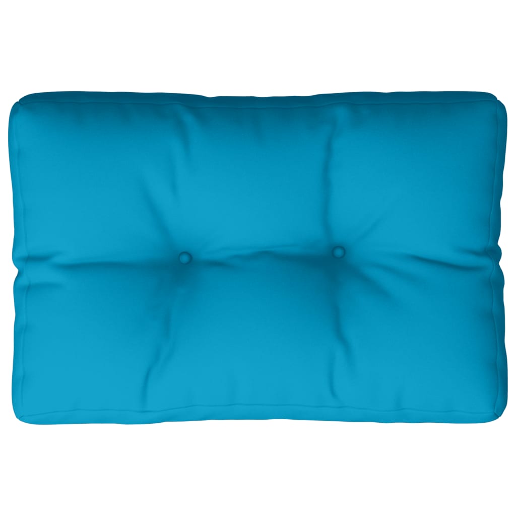 vidaXL Pernă pentru paleți, albastru, 60x40x12 cm, material textil