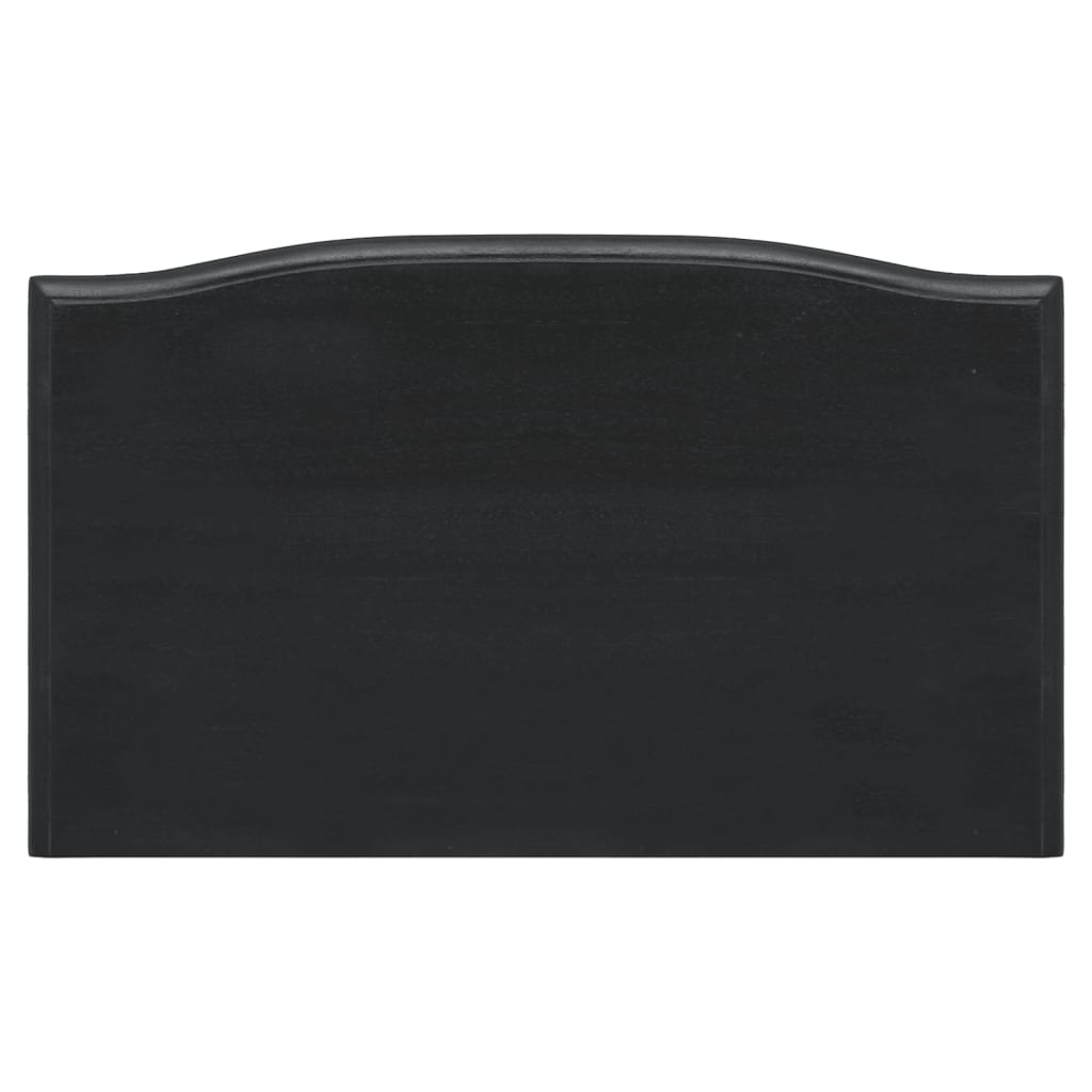 vidaXL Masă consolă cu sertare, negru, 50x30x75 cm, lemn masiv mahon