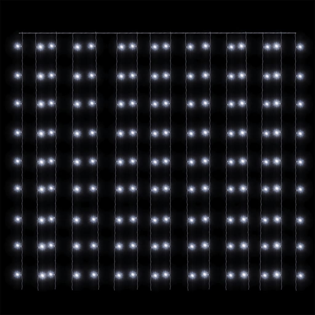 vidaXL Instalație lumini tip perdea 300 LED alb rece 3x3 m 8 funcții