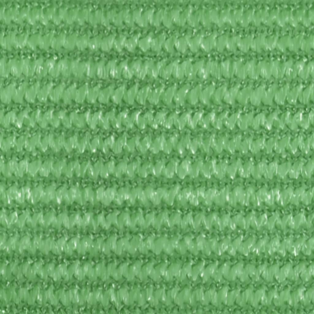 vidaXL Pânză parasolar, verde deschis, 3,6x3,6x3,6 m, HDPE, 160 g/m²