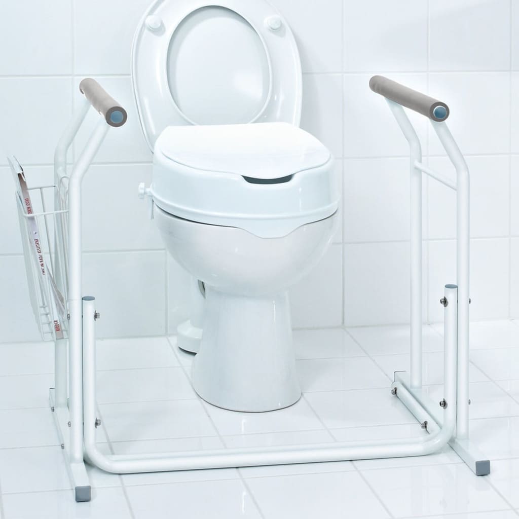 RIDDER Bară mobilă de sprijin pentru toaletă alb 150 kg A0110101