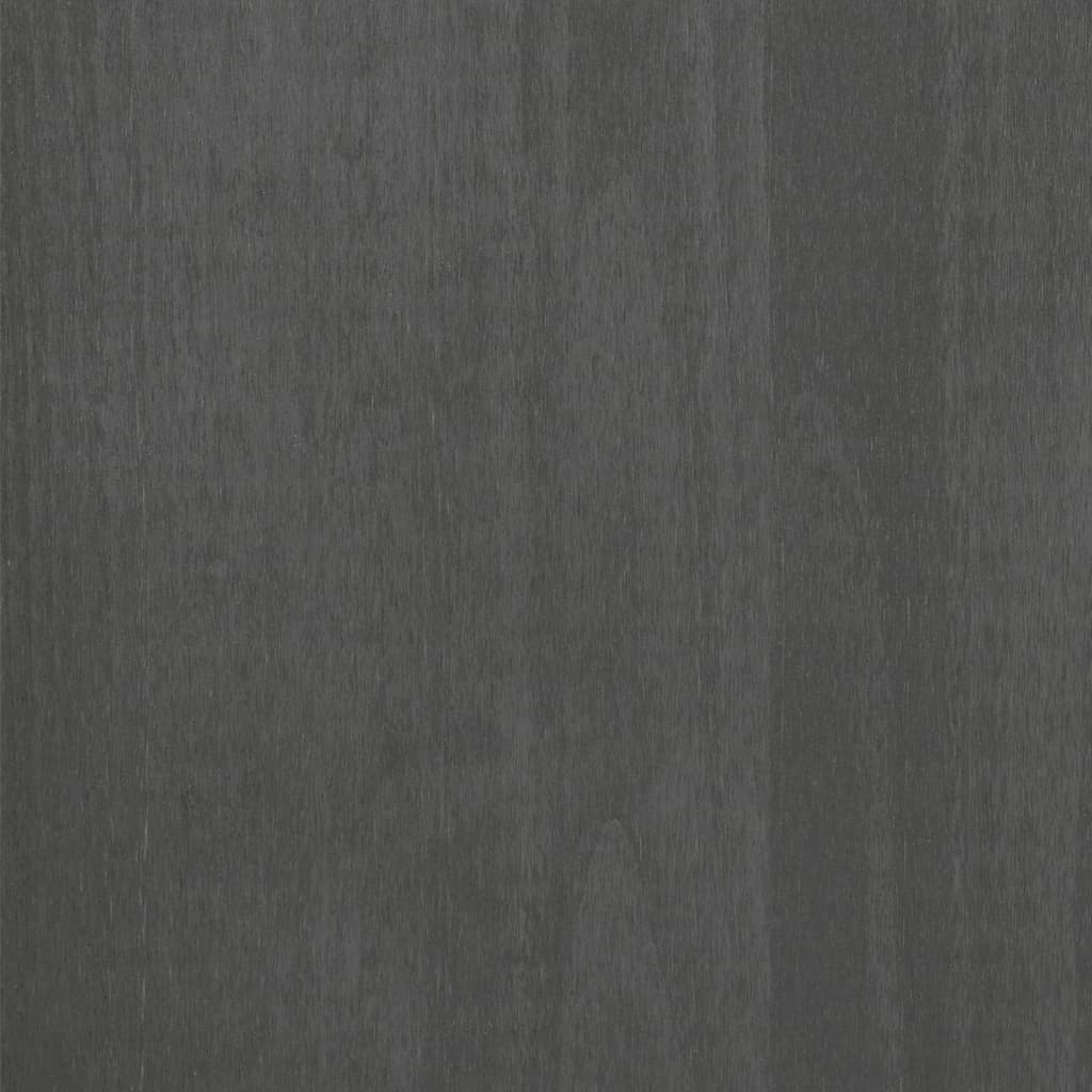 vidaXL Noptiera "HAMAR", gri închis, 40x35x44,5 cm, lemn masiv de pin