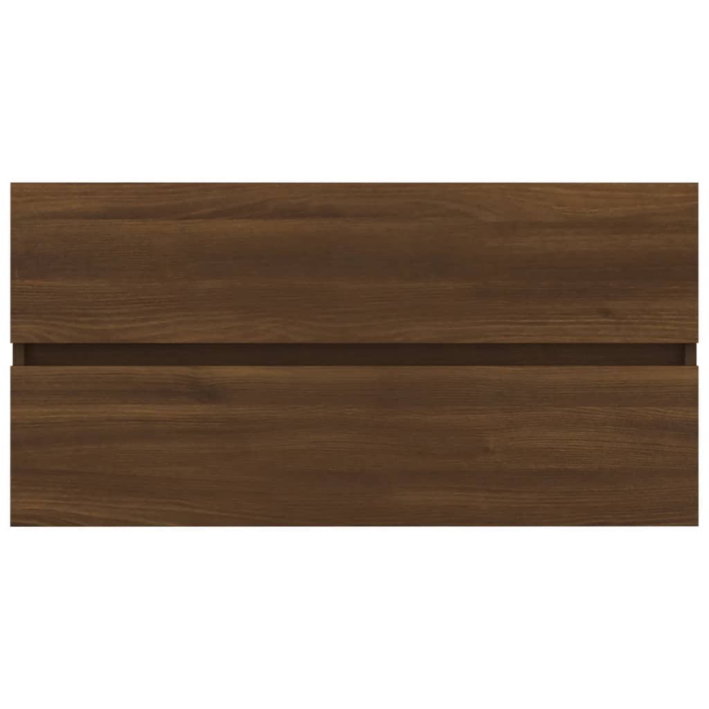 vidaXL Dulap chiuvetă, stejar maro, 90x38,5x45 cm, lemn prelucrat