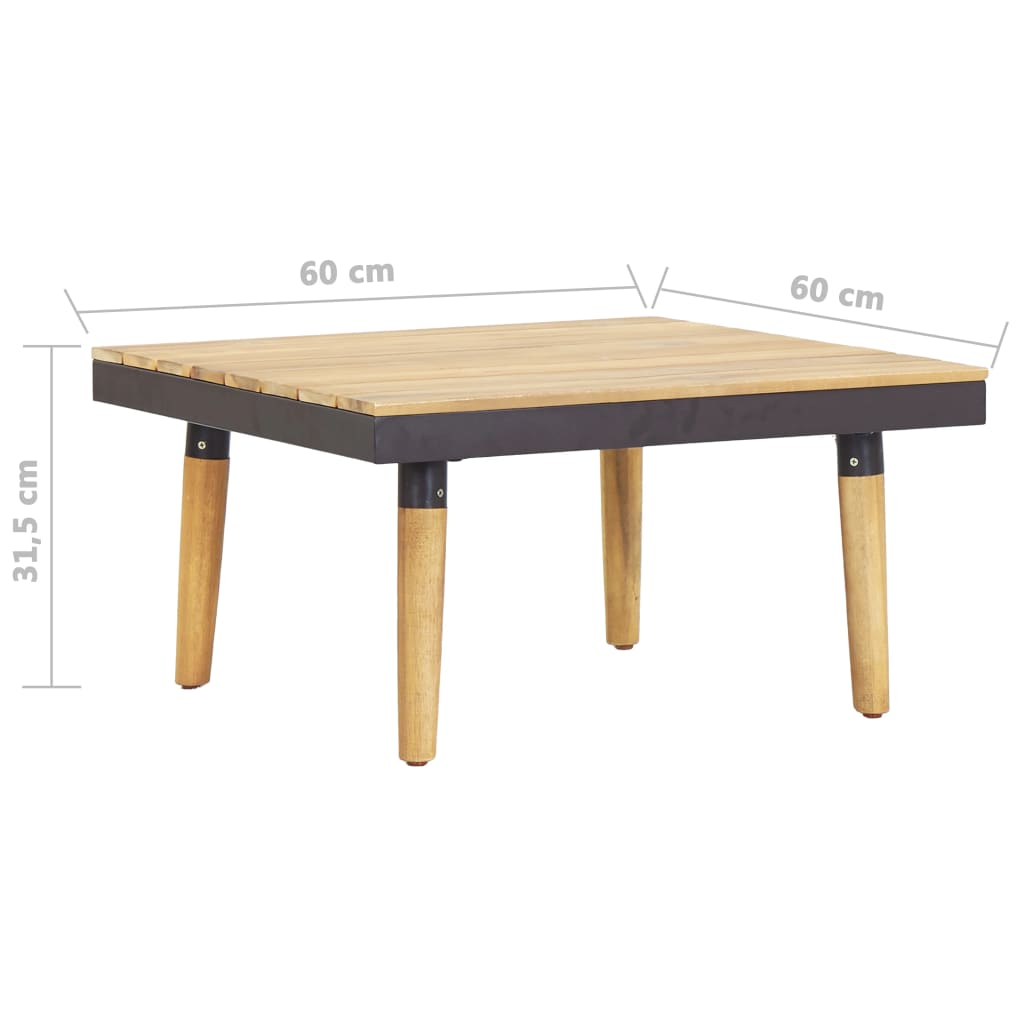 vidaXL Set mobilier de grădină cu perne 7 locuri lemn masiv de acacia