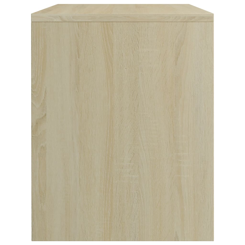 vidaXL Noptiere, 2 buc., alb și stejar sonoma, 40 x 30 x 40 cm, PAL