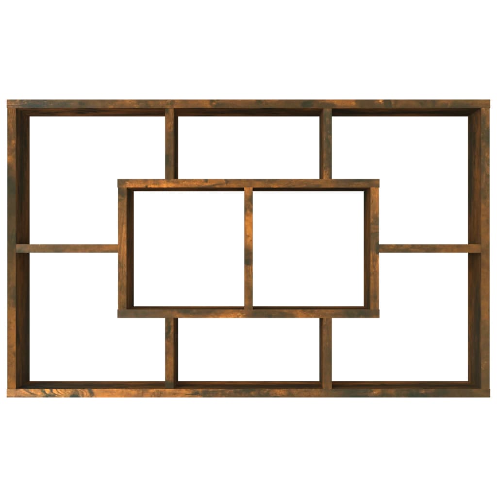 vidaXL Raft de perete, stejar fumuriu, 85x16x52,5 cm, lemn compozit