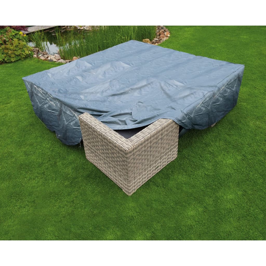 Nature Husă mobilier de grădină pentru măsuță și scaune 325x205x70 cm