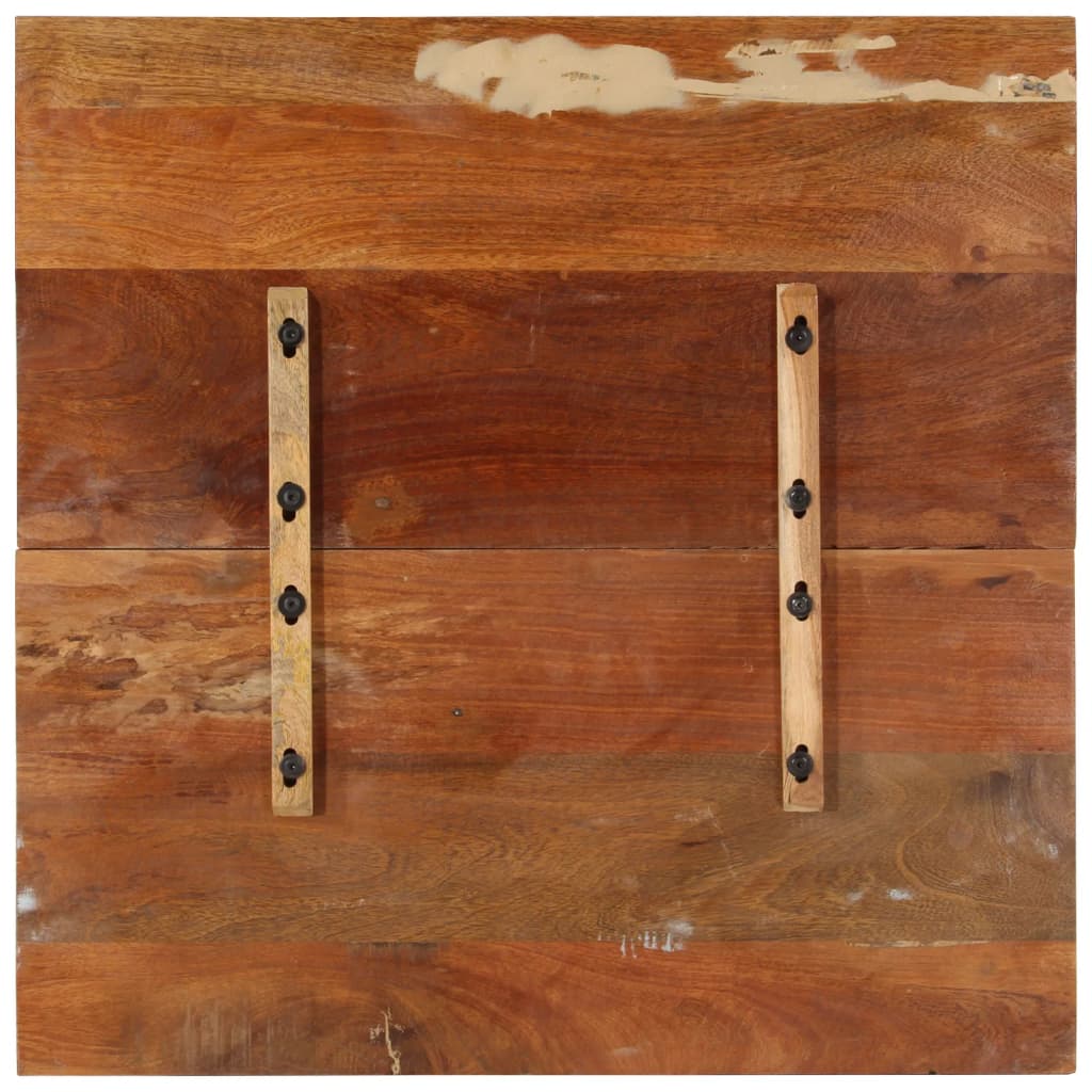 vidaXL Blat de masă pătrat, 80 x 80 cm, lemn masiv reciclat, 25-27 mm