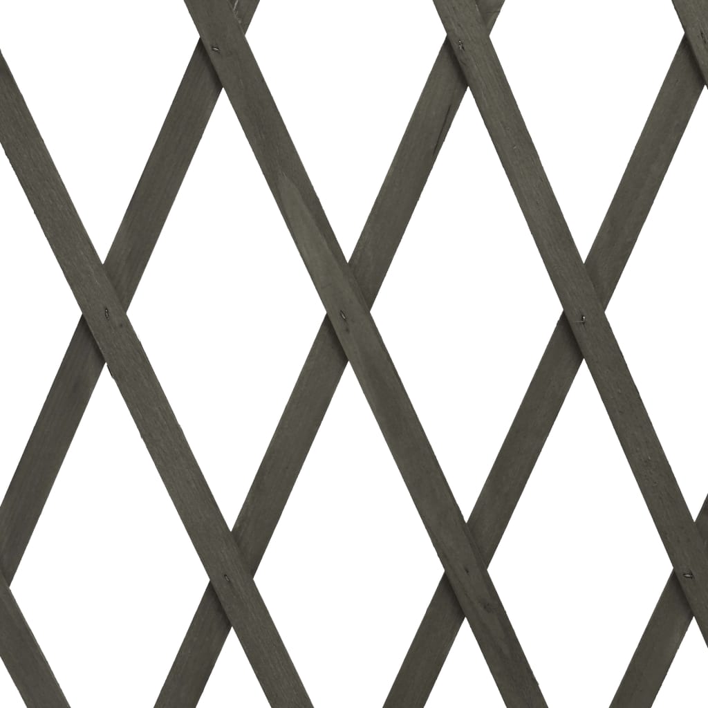 vidaXL Gard cu zăbrele de grădină, gri, 180x100 cm, lemn de brad