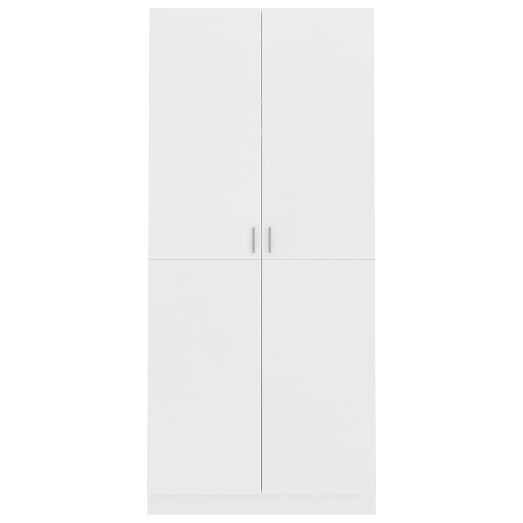 vidaXL Șifonier, alb, 90x52x200 cm, PAL