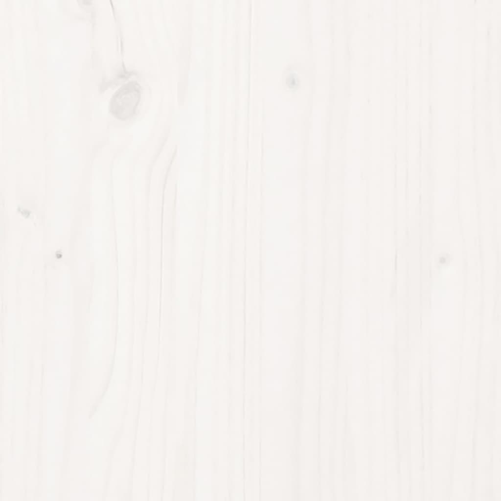 vidaXL Măsuță de cafea, alb, Ø 40x60 cm, lemn masiv de pin