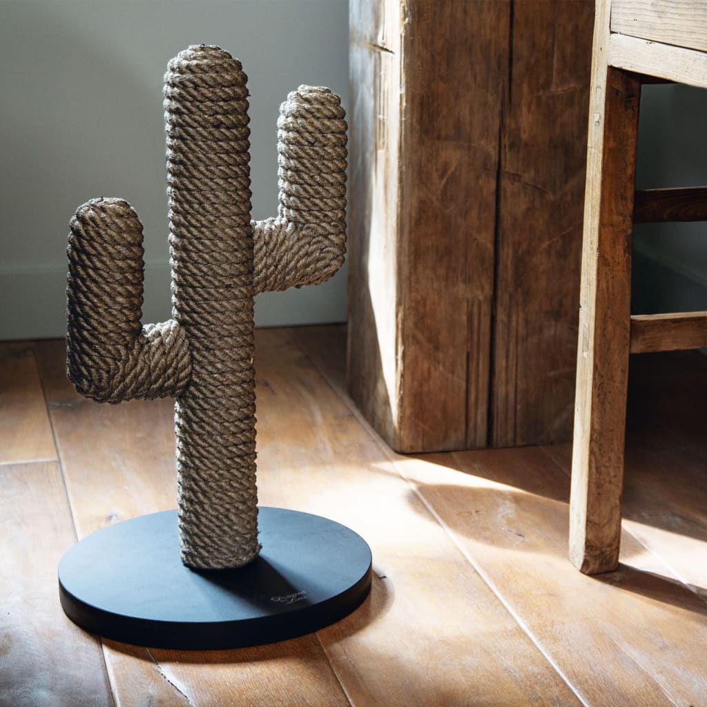 Designed by Lotte Cactus de zgâriat pentru pisici negru 35x60 cm lemn