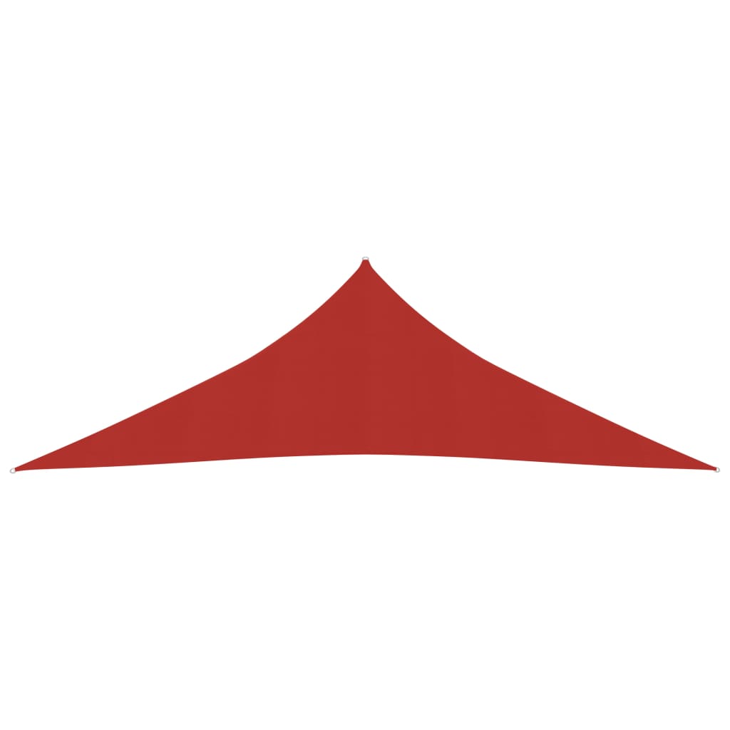 vidaXL Pânză parasolar, roșu, 5x5x6 m, HDPE, 160 g/m²