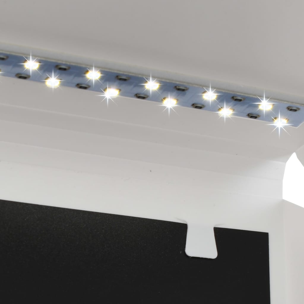 vidaXL Cort foto cu LED-uri pliabil, alb, 23 x 25 x 25 cm